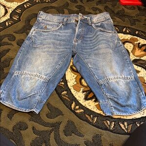 Men's Casual Denim Shorts - Blue